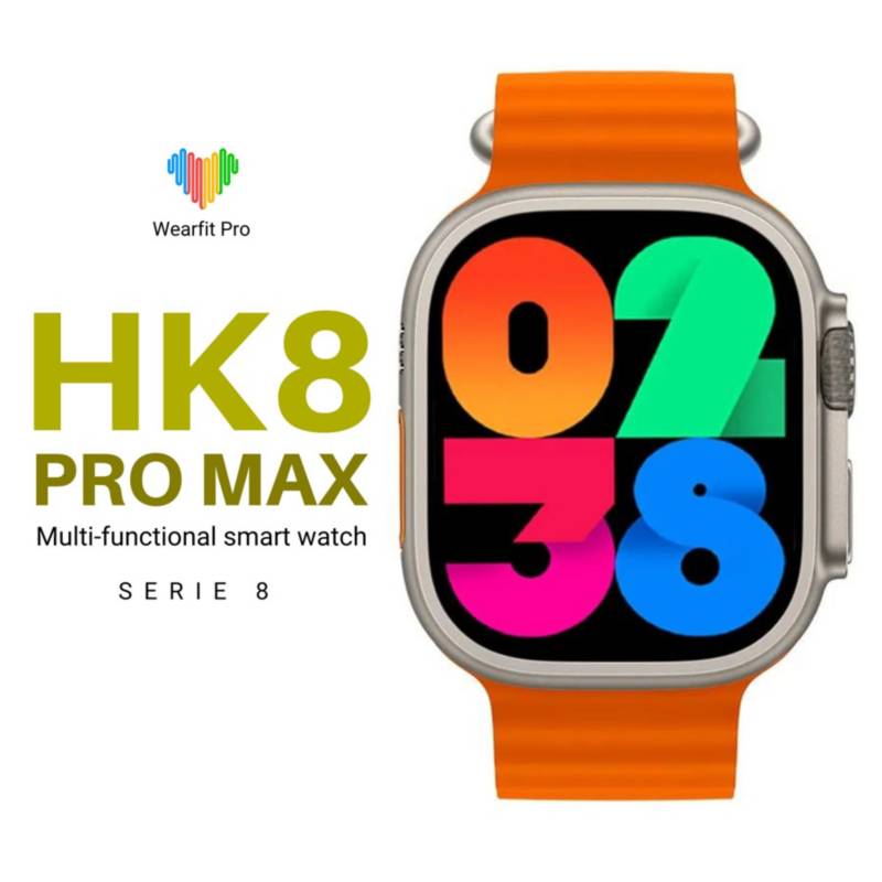Smart Watch HK8 Pro Max Ultra Amoled Serie 8 Color Naranja I Oechsle -  Oechsle